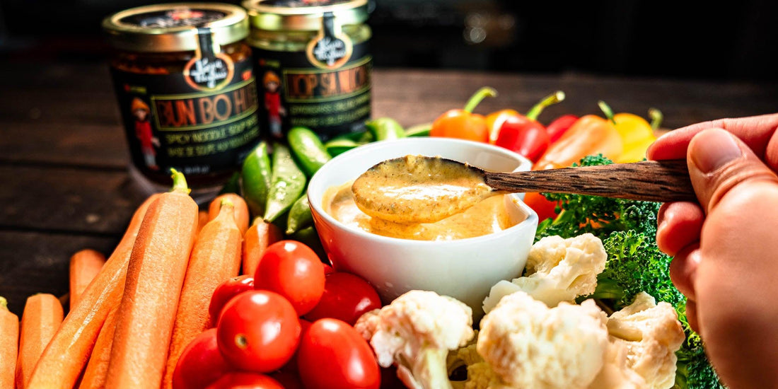Zesty Vegetable Dip - Kopi Thyme