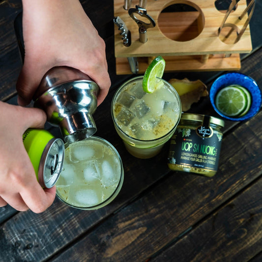 Green Cocktail featuring Uop Sa Nuong - Kopi Thyme