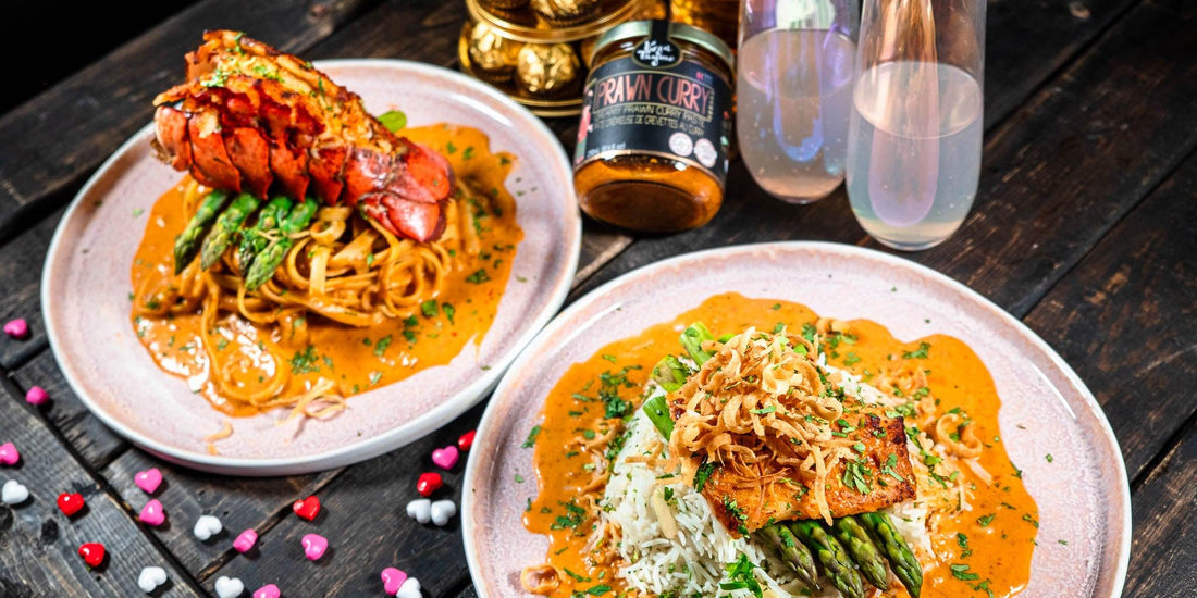 Seafood with Creamy Prawn Curry - Kopi Thyme