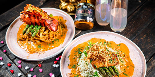 Seafood with Creamy Prawn Curry - Kopi Thyme