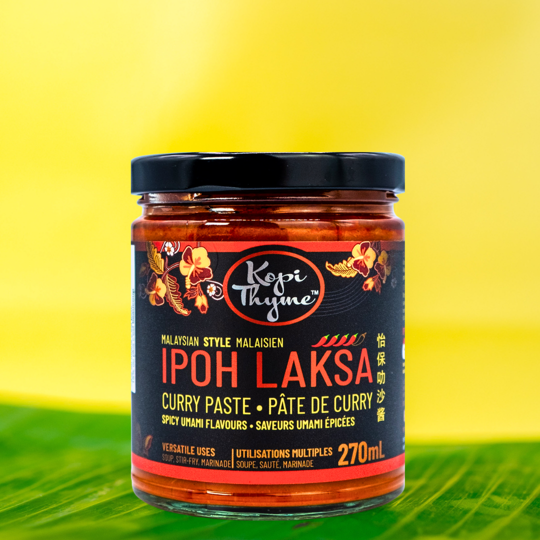 Ipoh Laksa - Kopi Thyme. Curry noodle soup, with a rich both and full of flavour. This makes it a Malaysian favourite. Comfort food in minutes makes great for a quick meal.