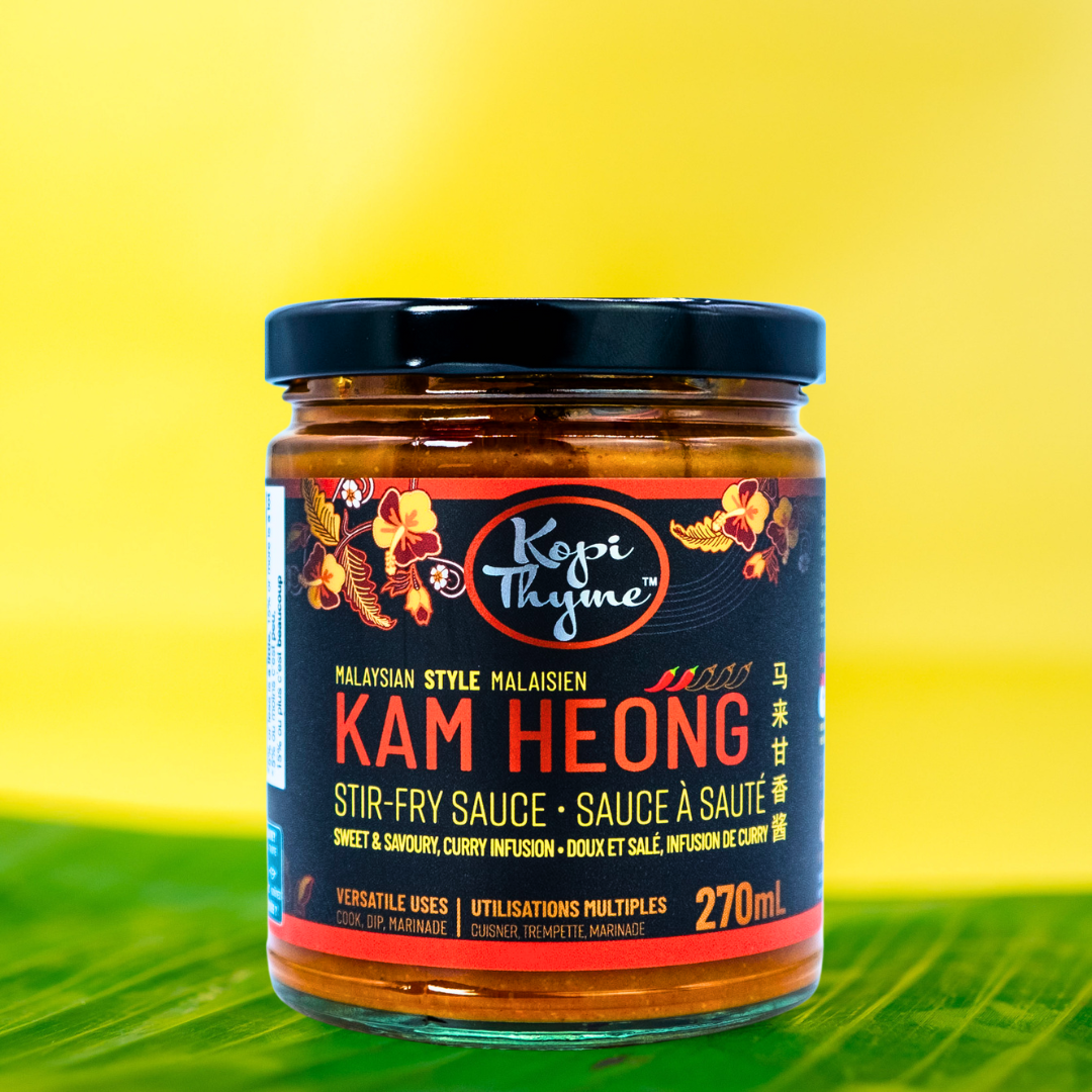 Kam Heong - Kopi Thyme, Asian seafood recipes made easy! Simple recipe and makes easy meal. Add a spoon to anything. Pairs great with noodles, vegetables, meat and as a condiment.
