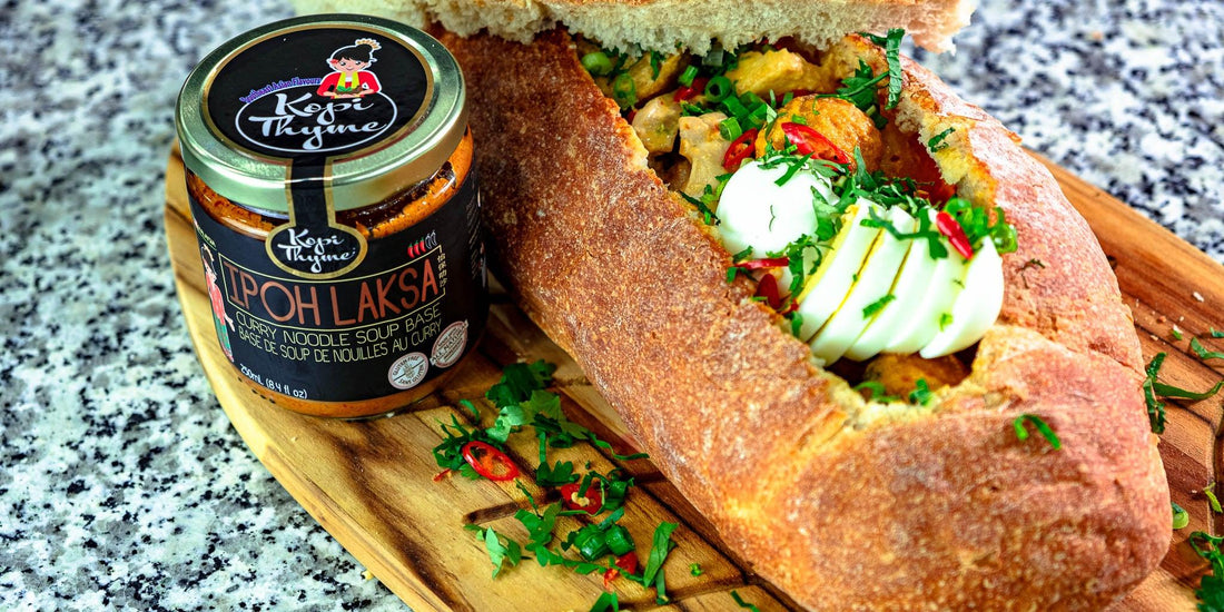 Laksa Bread Bowl - Kopi Thyme