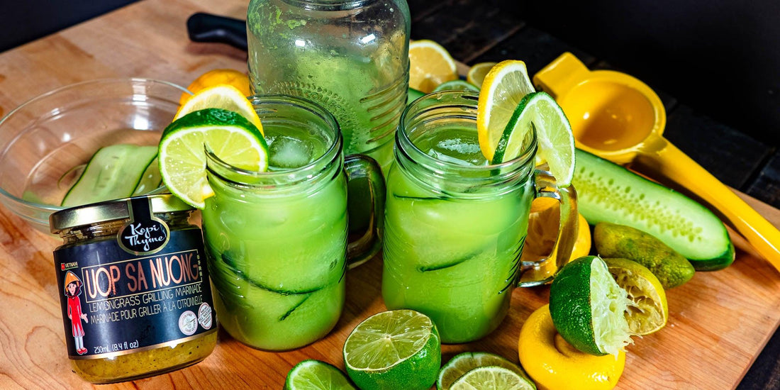 Cucumber Lemongrass Lemonade - Kopi Thyme
