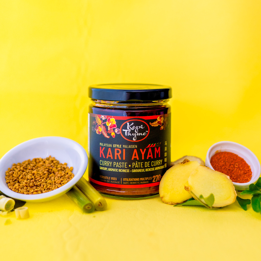 Kari Ayam - Kopi Thyme. Looking for a simple curry for a quick dinner idea, Kari Ayam is your answer.  A classic Malaysian comfort food, simple Malaysian curry for quick evening meals.
