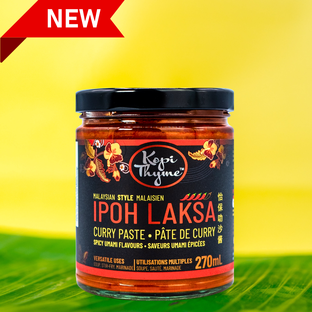 Ipoh Laksa - Kopi Thyme. Curry noodle soup, with a rich both and full of flavour. This makes it a Malaysian favourite. Comfort food in minutes makes great for a quick meal.